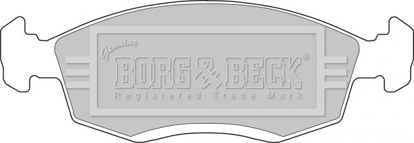 BORG & BECK stabdžių trinkelių rinkinys, diskinis stabdys BBP1100